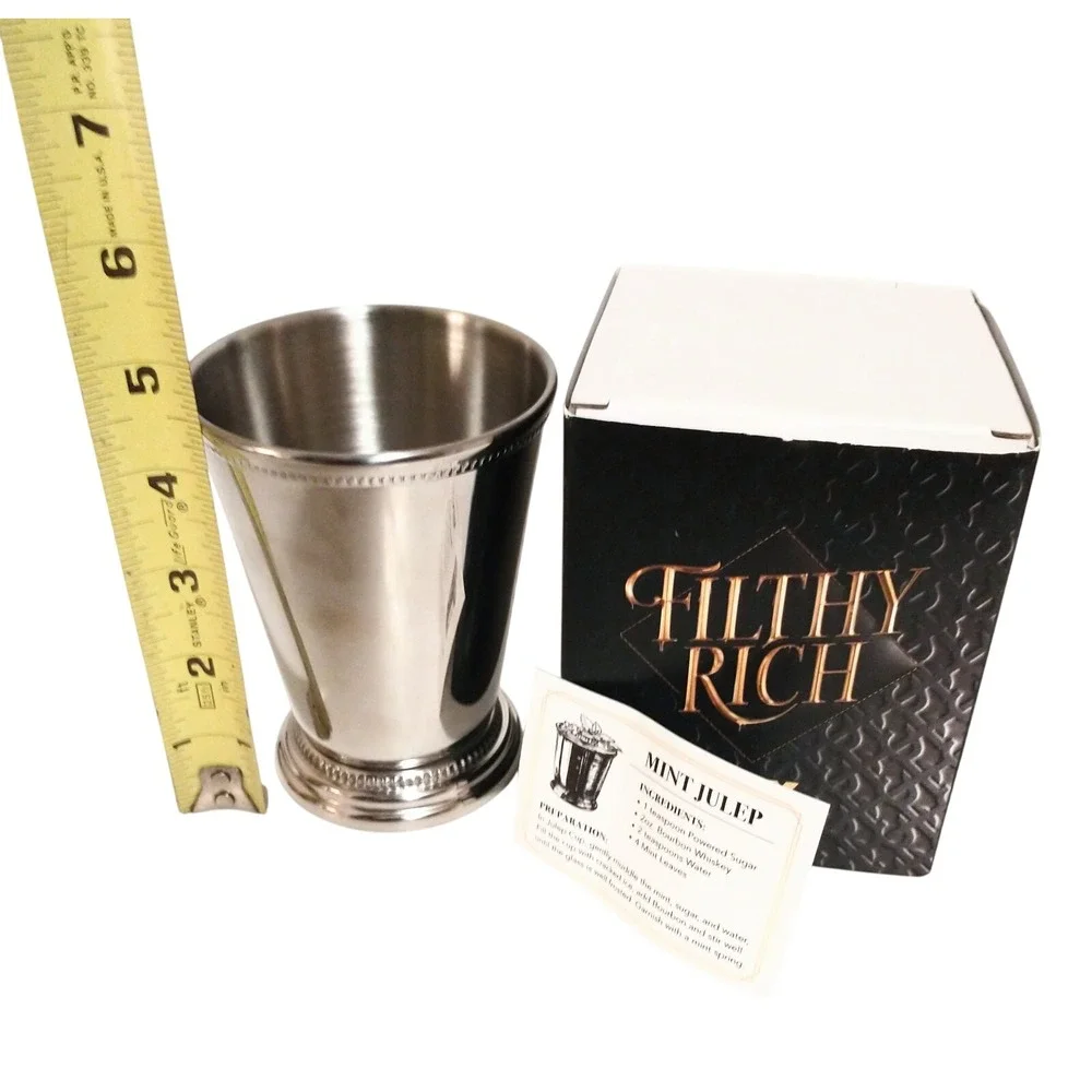 Fox Filthy Rich Mint Julep Cup Stainless Steel TV Show Promo Barware with Box